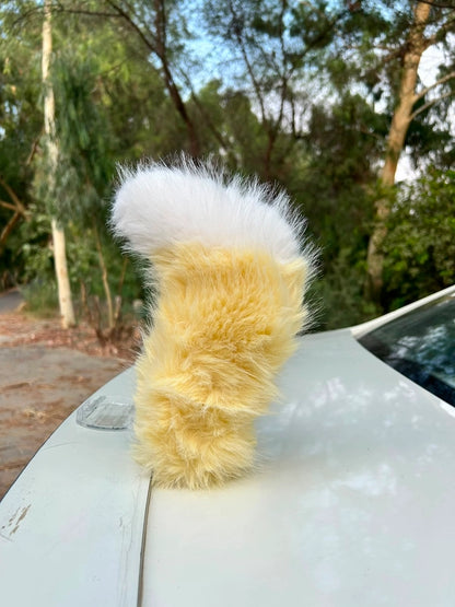 Tail Rush – Electric Wagging Fur Tail for Car & Bike | Voice & Remote Control