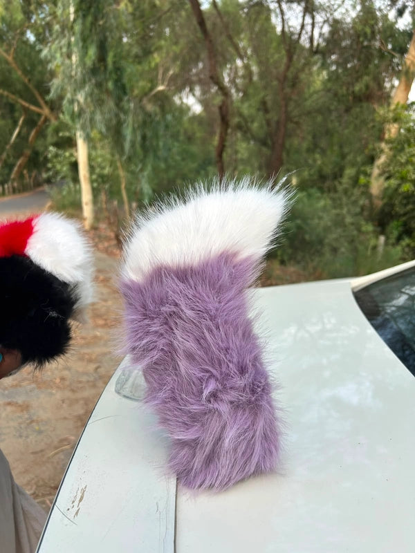 Tail Rush – Electric Wagging Fur Tail for Car & Bike | Voice & Remote Control