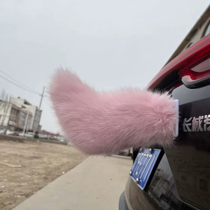 Tail Rush – Electric Wagging Fur Tail for Car & Bike | Voice & Remote Control