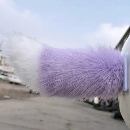 Tail Rush – Electric Wagging Fur Tail for Car & Bike | Voice & Remote Control