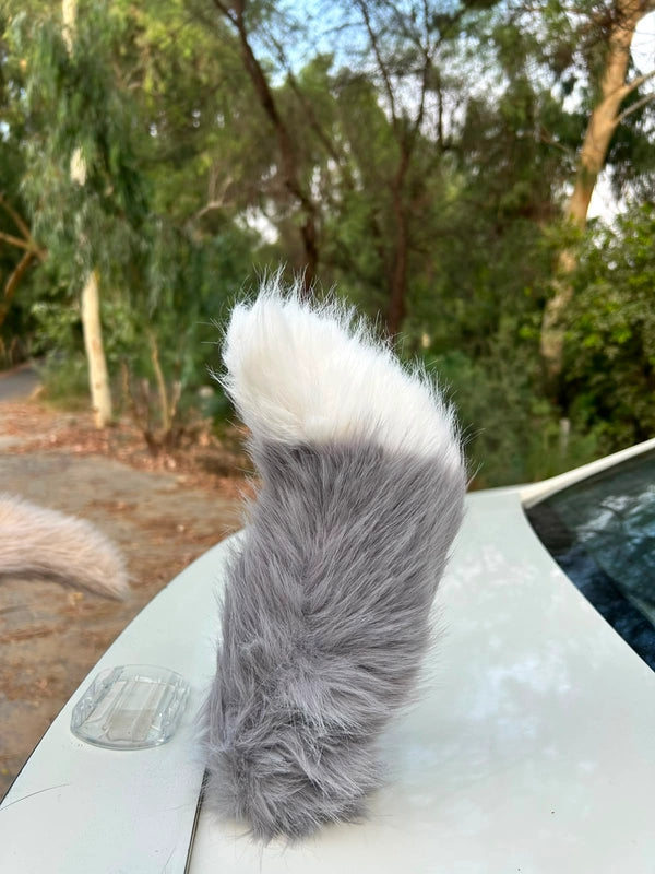Tail Rush – Electric Wagging Fur Tail for Car & Bike | Voice & Remote Control