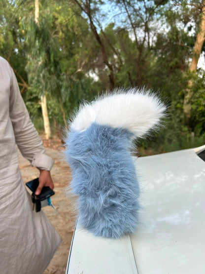 Tail Rush – Electric Wagging Fur Tail for Car & Bike | Voice & Remote Control